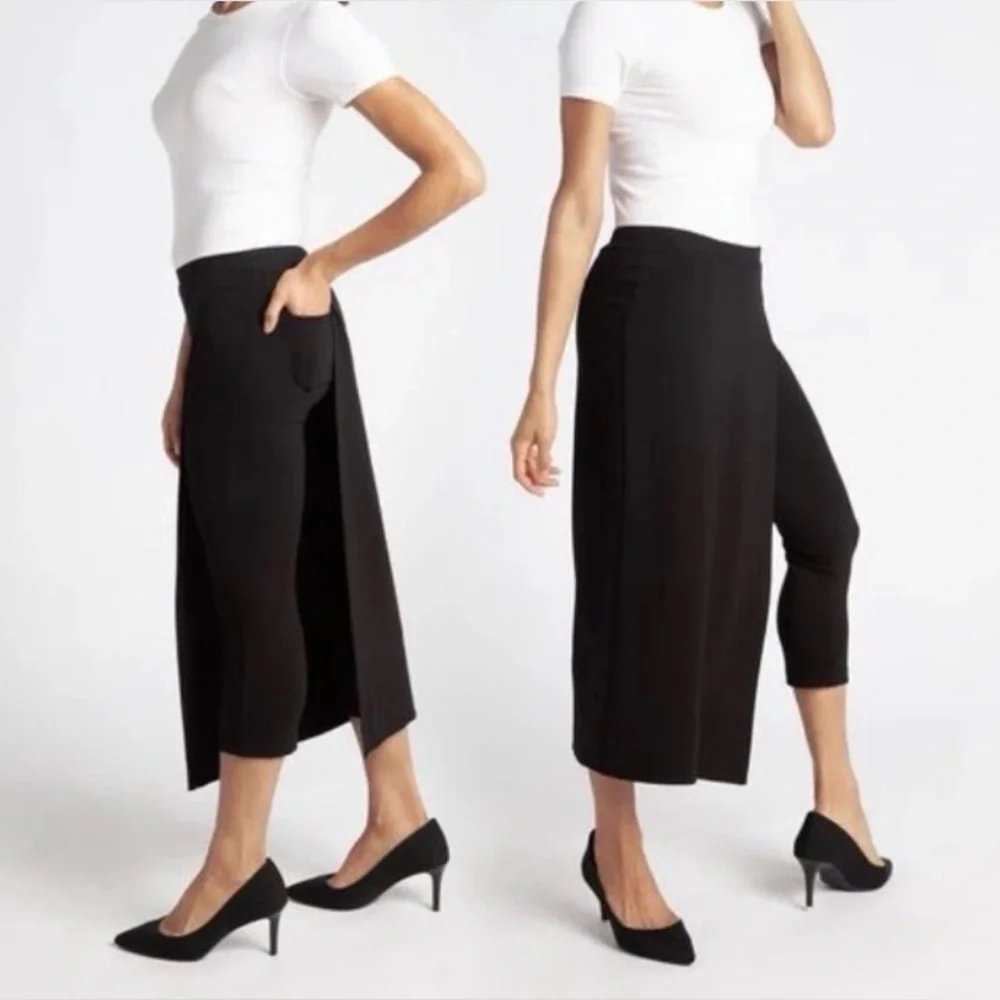 Betabrand Sassiest Crop Pant Green Skirt Overlay Size M. - Picture 2 of 10